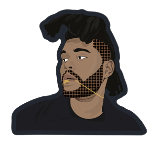 Brandon Chu The Wknd Sticker