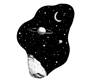 Camryn Richards Space Sticker