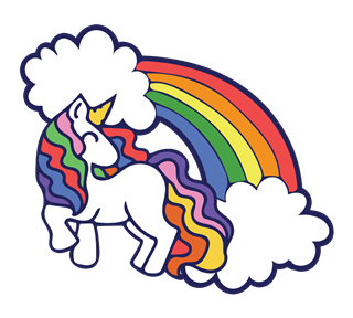 Rainbow Unicorn Sticker