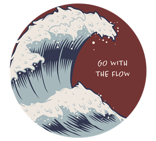 Flow Wave Sticker