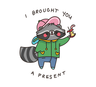 Sara-Sarhangpou-Raccoon.png Sticker