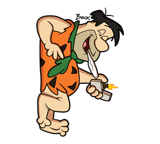 Beck-_fredflintstoned.png Sticker