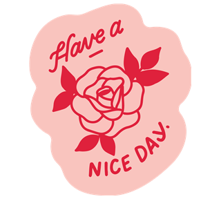 Nice Day Flower Sticker