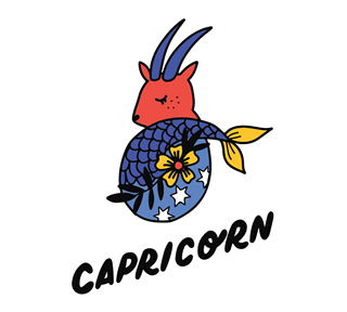 Steffi Tsai Capricorn Sticker