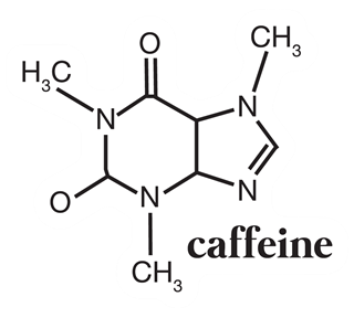 caffeine formula Sticker