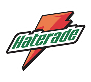 Funny Haterade Logo Sticker