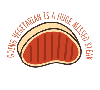 missed steak_Artboard 1.png Sticker