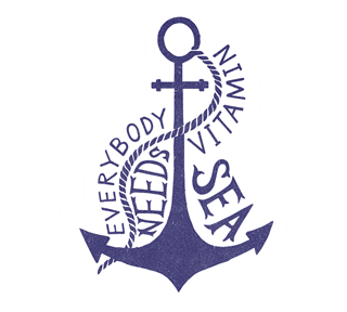 Vitamin sea Anchor Sticker