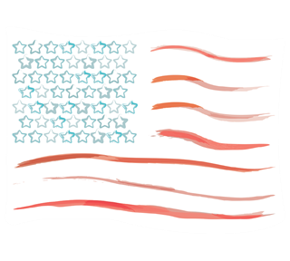 watercolour canadian flag_Artboard 2.png Sticker