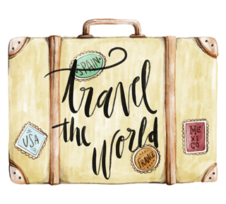 travel suitcase Sticker
