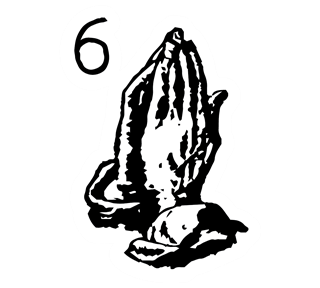 6 God Sticker