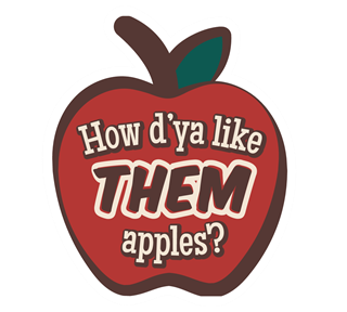 Funny Them Apples Sticker