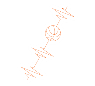 Heartbeat Basketball Sticker