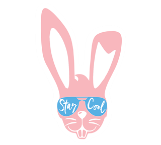 Bunny Stay Cool Sticker