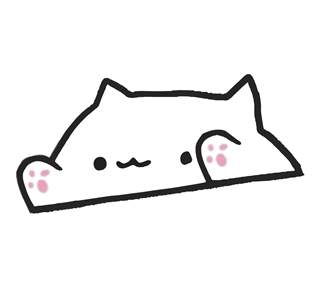 Bongo Cat Meme Sticker