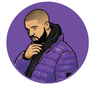 drake purple_Artboard 1.png Sticker