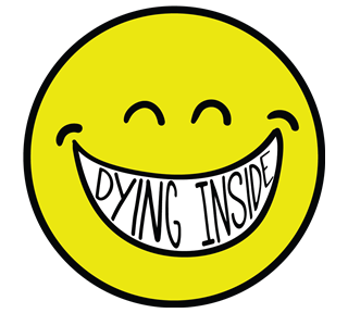 dying inside Sticker
