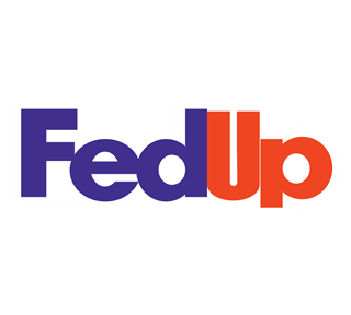Funny FedUp Logo Sticker