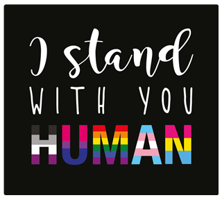 SY I Stand With You Human Sticker