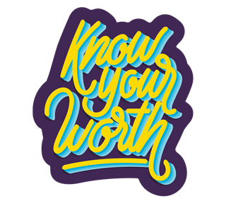 Know Your Worth Sticker