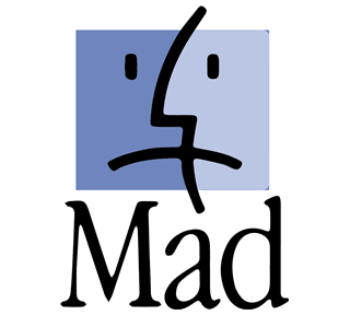 Funny Mac Mad Sticker