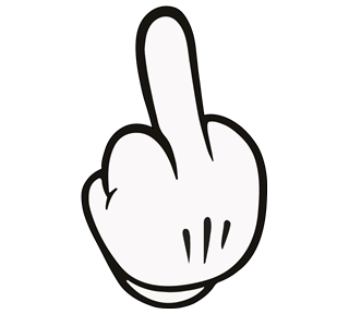 Funny Finger Sticker