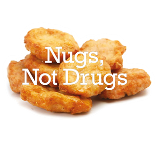 Nugs Not Drugs Funny Sticker