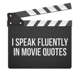 I speak Fluently in Movie Quotes Sticker
