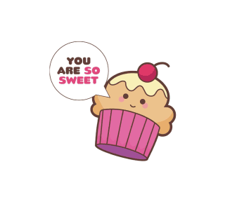 Sweet Cupcake Sticker