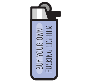 Buy Your Own Lighter Sticker