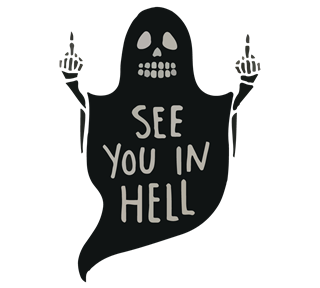 See You In Hell Sticker