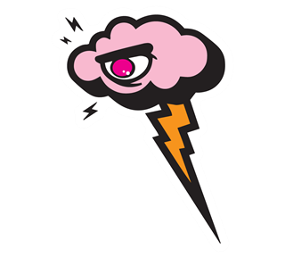 SY_LightningBoltPink Sticker
