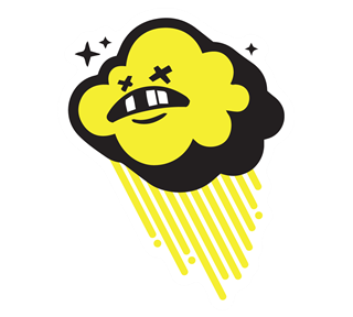 SY_LightningBoltYellow Sticker