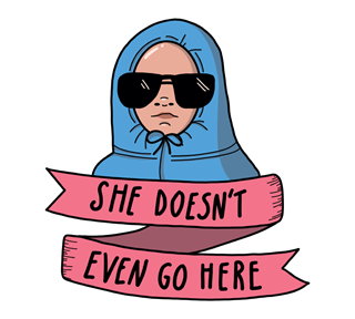 SY_SheDoesntEvenGoHere Sticker