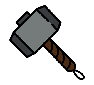 SY_ThorsHammer Sticker