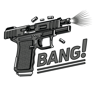 GunShoot Sticker