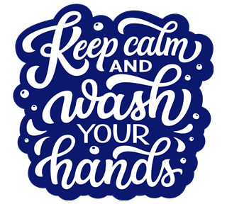Keep Calm And Wash Your Hands Sticker