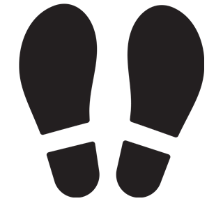 Footprints Sticker
