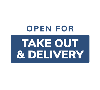 Open for take out and delivery Sticker