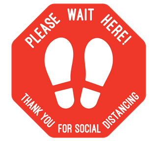 Social Distancing Floor Decal Sticker