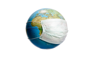 EarthWithMask Sticker