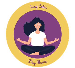 KeepCalmStayHome Sticker