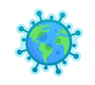 StopCoronavirus_EarthVirus Sticker