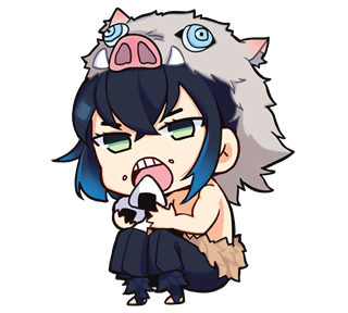 Inosuke Eating Sticker