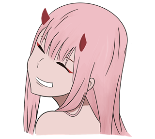 Zero Two Anime  Sticker