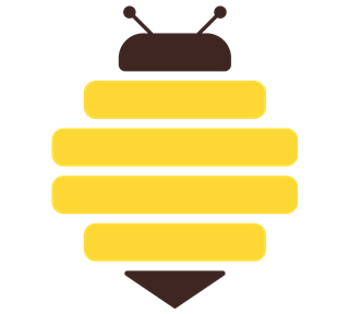 Geometric Bee 2 Sticker