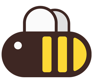 Geometric Bee 3 Sticker