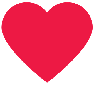 Heart red Sticker