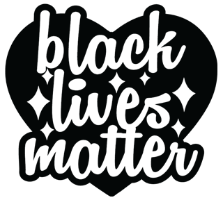 Black Lives Matter Heart Sticker