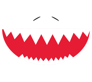 Shark Jaws Sticker